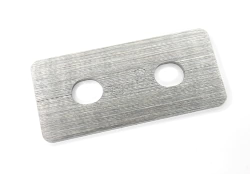 EXKLUSIVE EDELSTAHL Heizkörper Rosette "Ben" eckige Doppelrosette für HEIZUNG Ø 15-22 mm (Rohrdurchmesser: 15mm) von DUB SPENCER