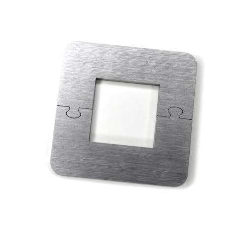 EXKLUSIVE EDELSTAHL eckig VIERKANT Heizkörper Rosette - Einzelrosette für Geländer HEIZUNG (Vierkant: 30mm) von DUB SPENCER
