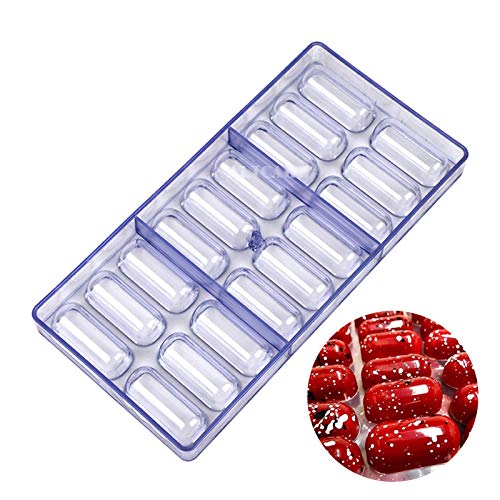 DUBENS 18 Höhle Oval 3D Polycarbonat Schokolade Formen Backen Form Kuchen Form Candy Gebäck Schokolade Bar Formen Kunststoff Bäckerei Werkzeuge DUBENS 18 Höhle Oval 3D Polycarbonat Schokolade Formen Backen Form Kuchen Form Candy Gebäck Schokolade Bar Formen Kunststoff Bäckerei Werkzeuge von DUBENS