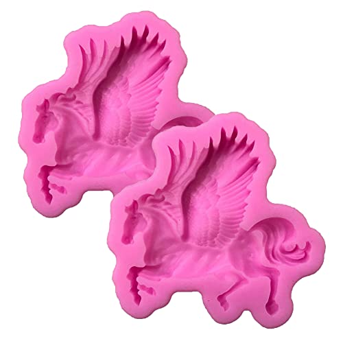 DUBENS 2 Stück 3D Pegasus Silikon Form Pferd Süßigkeiten Schokolade Fondant Formen Sugar Kuchen Dekorieren Werkzeuge Seife Formen DUBENS 2 Stück 3D Pegasus Silikon Form Pferd Süßigkeiten Schokolade Fondant Formen Sugar Kuchen Dekorieren Werkzeuge Seife Formen von DUBENS