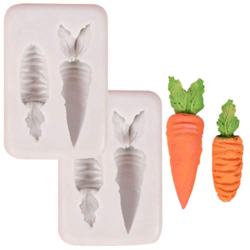 DUBENS 2 Stück Karotten geformt Silikon Formen handgemachte Fondant Kuchen Form Zucker Handwerk Schokolade Formen Werkzeuge EIS Block Seife Form DUBENS 2 Stück Karotten geformt Silikon Formen handgemachte Fondant Kuchen Form Zucker Handwerk Schokolade Formen Werkzeuge EIS Block Seife Form von DUBENS