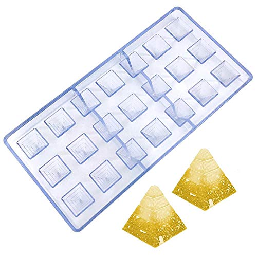 DUBENS 21 Hohlraum 3D Pyramide Form Polycarbonat Schokolade Form kreative Fondant Formen Candy Cake Mold Küche Backen Gebäck Werkzeuge Küchenwerkzeuge DUBENS 21 Hohlraum 3D Pyramide Form Polycarbonat Schokolade Form kreative Fondant Formen Candy Cake Mold Küche Backen Gebäck Werkzeuge Küchenwerkzeuge von DUBENS