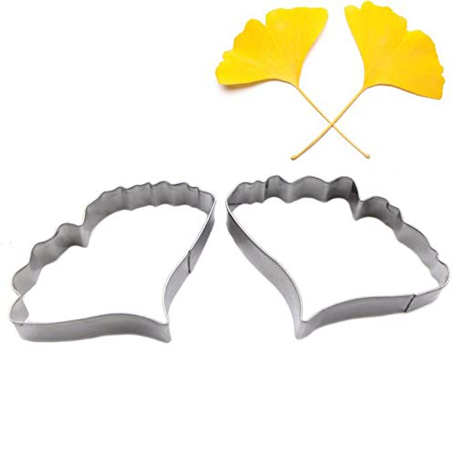 DUBENS 2er Set Edelstahl Ginkgo Biloba Blatt schneidert Set Slicer Fondant Kuchen Dekorieren Werkzeuge DIY Zucker Paste Keks Cookie Form DUBENS 2er Set Edelstahl Ginkgo Biloba Blatt schneidert Set Slicer Fondant Kuchen Dekorieren Werkzeuge DIY Zucker Paste Keks Cookie Form von DUBENS