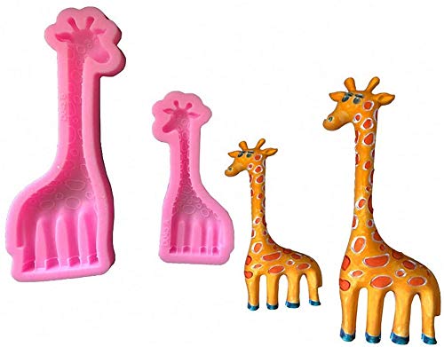 DUBENS 2er Set Mutter & Sohn Giraffe Fondant Formen Tier Silikon Gum Paste Sugarcraft Papier Ton Form Kuchen Dekorieren Werkzeug DUBENS 2er Set Mutter & Sohn Giraffe Fondant Formen Tier Silikon Gum Paste Sugarcraft Papier Ton Form Kuchen Dekorieren Werkzeug von DUBENS