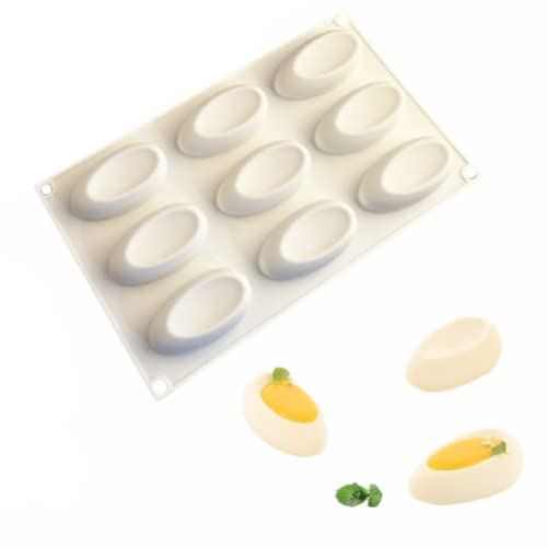 DUBENS 3D Hohle Blatt Fondant Spitze Mango Form Mehrere Blätter Blumen Süßigkeiten Form Schokolade Zucker Handwerk Kuchen Dekoration Cupcake Topper (9 Löcher) von DUBENS