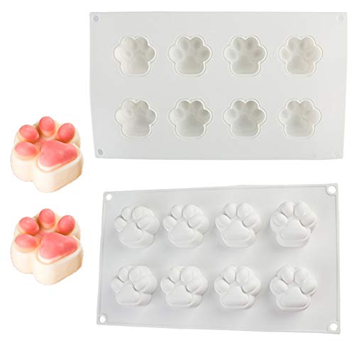 DUBENS 8 Hohlraum Katze Klaue Form Französisch Dessert Mousse Kuchen Silikon Form Schokolade Cupcake Obst Gelee Nicht Klebrig Form von DUBENS