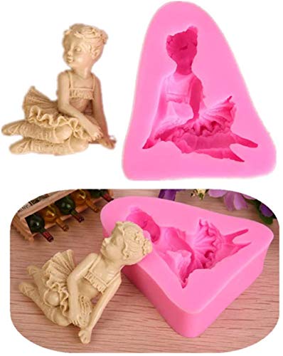 DUBENS Ballett Engel Mädchen Fee Silikonform für DIY Gum Paste Fondant Form Candy Crystal handgemachte EIS Desserts Cupcake Cake Dekoration Pudding Eiswürfel Seife Schokolade Gelee DUBENS Ballett Engel Mädchen Fee Silikonform für DIY Gum Paste Fondant Form Candy Crystal handgemachte EIS Desserts Cupcake Cake Dekoration Pudding Eiswürfel Seife Schokolade Gelee von DUBENS