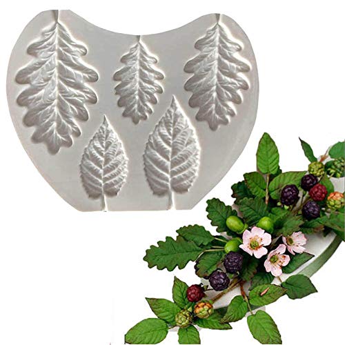 DUBENS Brombeere & Eiche Blätter Silikon Sugarpaste Vereisung Form, für Kuchen Dekorieren, Sugarcraft, Süßigkeiten, Handwerk, Karten und Ton DUBENS Brombeere & Eiche Blätter Silikon Sugarpaste Vereisung Form, für Kuchen Dekorieren, Sugarcraft, Süßigkeiten, Handwerk, Karten und Ton von DUBENS