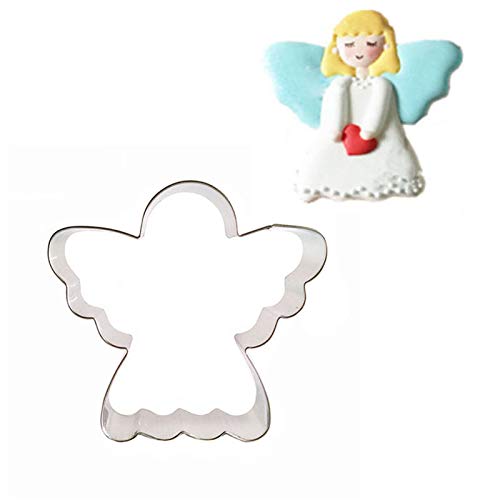 DUBENS Cookie Cutter Edelstahl Keks Gebäck Cutter für Cookie Candy Food Fondant Formen (Engel) von DUBENS