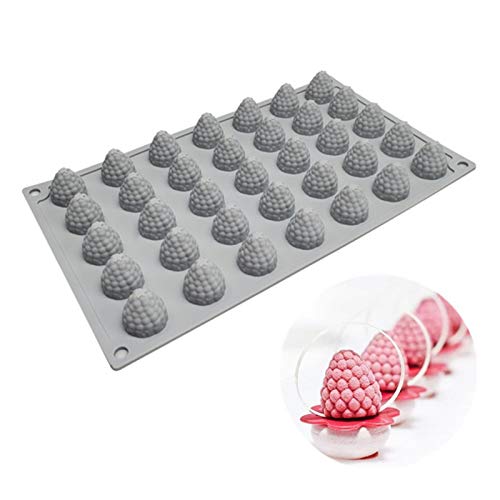 DUBENS Cranberry Silikon Kuchen Formen 35 Höhle Himbeere Erdbeere Dessert Platzierung Dekoration Form Fondant Gebäck Backen von DUBENS