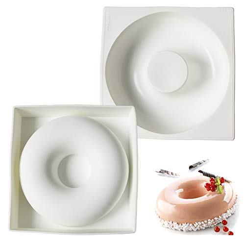 DUBENS Groß Silikon Kuchen Form Mold Runde Donuts Mousse Form Donut Form Formen Kuchen Dekorieren Werkzeuge BPA FREI, 18cm DUBENS Groß Silikon Kuchen Form Mold Runde Donuts Mousse Form Donut Form Formen Kuchen Dekorieren Werkzeuge BPA FREI, 18cm von DUBENS