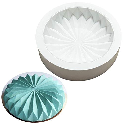 DUBENS Mousse Silikon Kuchen Form 3D Pan Runde Origami Kuchen Form Dekorieren Werkzeuge Mousse Machen Dessert Pan Zubehör Backformen von DUBENS