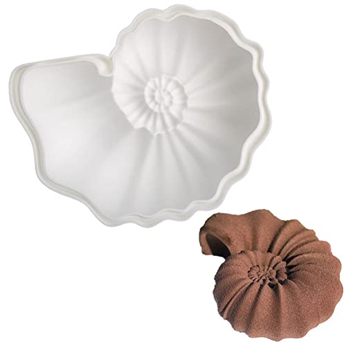 DUBENS Nautilus Conch Shaped Silikon Schimmel Kreative Meeresschnecke für die Herstellung Mousse Kuchen Tablett Geschirr Lagerung Home Dekor Harz Kunsthandwerk Kunst Zubehör von DUBENS