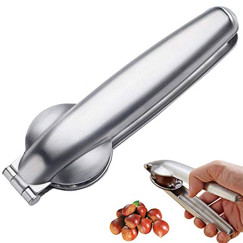 DUBENS Premium 2-in-1 Schnell Kastanien Clip Nussknacker Scheller Walnuss Zangen Metall Opener 304 Edelstahl küche Werkzeuge von DUBENS