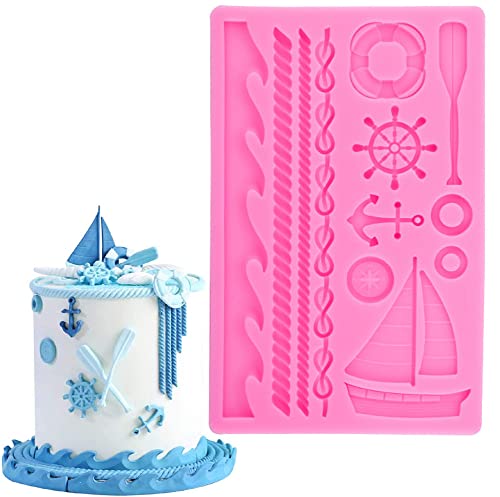 DUBENS Segeln Schiff Thema Silikonform Fondant Formen Meer Wellen Segelboot Silikonformen Gum Paste Formen Candy Schokolade Formen für Kuchen Dekoration Zucker Handwerk DUBENS Segeln Schiff Thema Silikonform Fondant Formen Meer Wellen Segelboot Silikonformen Gum Paste Formen Candy Schokolade Formen für Kuchen Dekoration Zucker Handwerk von DUBENS