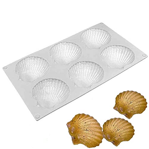 DUBENS Silikon Madeleine Kekstablett, Französische Mousse form DIY Shell Silikonformen Keksformen, 6 Hohlräume Madeline Form Antihaft-Backform DUBENS Silikon Madeleine Kekstablett, Französische Mousse form DIY Shell Silikonformen Keksformen, 6 Hohlräume Madeline Form Antihaft-Backform von DUBENS