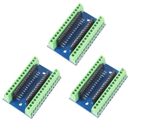 DUBEUYEW 3pcs Nano Breakout Board Nano IO Shield Extension Board for Arduino Nano DUBEUYEW 3pcs Nano Breakout Board Nano IO Shield Extension Board for Arduino Nano von DUBEUYEW