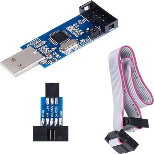 DUBEUYEW 51 AVR USB ISP ASP Microcontroller Programmer Downloader mit Kabel + 10Pin auf 6Pin DUBEUYEW 51 AVR USB ISP ASP Microcontroller Programmer Downloader mit Kabel + 10Pin auf 6Pin von DUBEUYEW