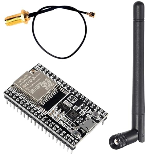 DUBEUYEW ESP32-DevKitC core Board ESP32 Entwicklungsboard ESP32-WROOM-32U Set für Arduino mit Antenne und Kabel DUBEUYEW ESP32-DevKitC core Board ESP32 Entwicklungsboard ESP32-WROOM-32U Set für Arduino mit Antenne und Kabel von DUBEUYEW