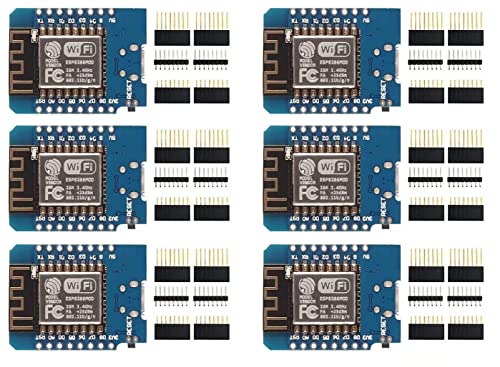 DUBEUYEW ESP8266 ESP-12F Mini-Module, 4 m Byte, WLAN, WiFi, Internet-Entwicklungsplatine für Arduino, WeMos ESP8266 Mini, 4 Stück DUBEUYEW ESP8266 ESP-12F Mini-Module, 4 m Byte, WLAN, WiFi, Internet-Entwicklungsplatine für Arduino, WeMos ESP8266 Mini, 4 Stück von DUBEUYEW