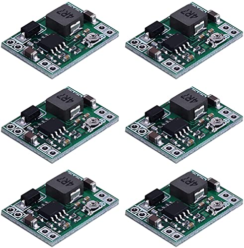 DUBEUYEW Mini Chip DC-DC Buck Converter Einstellbares Netzteilmodul 24V bis 12V 9V 5V 3V (6 STÜCK) von DUBEUYEW