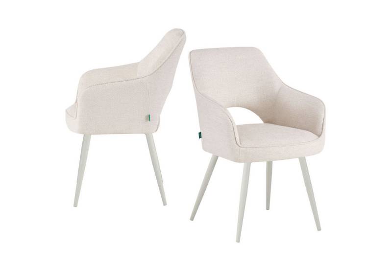 DUBI Möbel 4-Fußstuhl THOMAS-MOMO 2er-Set, 4-Fuss Gestell Schwarz 2er-Set von DUBI Möbel