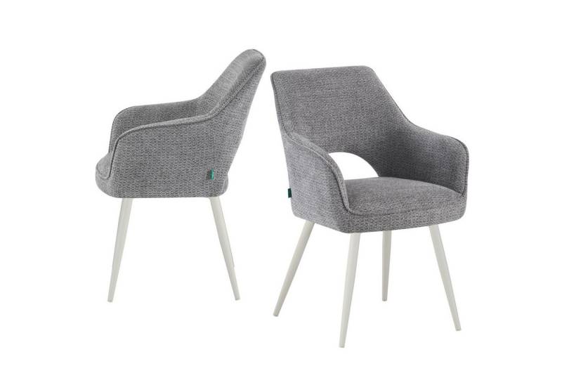 DUBI Möbel 4-Fußstuhl THOMAS-MOMO 2er-Set, 4-Fuss Gestell Schwarz 2er-Set von DUBI Möbel