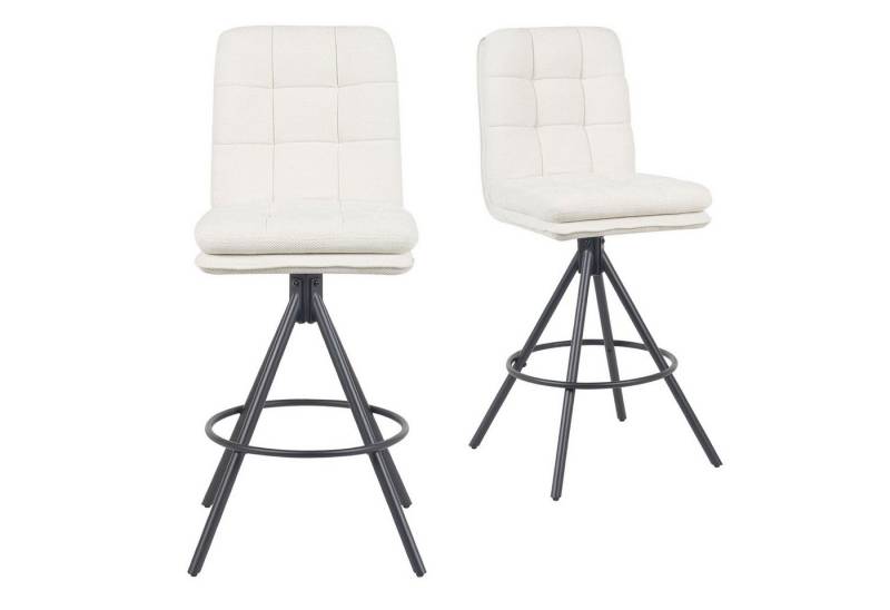 DUBI Möbel Barhocker Juno 2er-Set, Chrom, 360° drehbar, höhenverstellbar im 2er-Set von DUBI Möbel