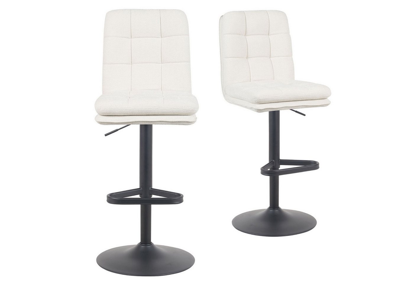 DUBI Möbel Barhocker Juno 2er-Set, Chrom, 360° drehbar, höhenverstellbar im 2er-Set DUBI Möbel Barhocker Juno 2er-Set, Chrom, 360° drehbar, höhenverstellbar im 2er-Set von DUBI Möbel