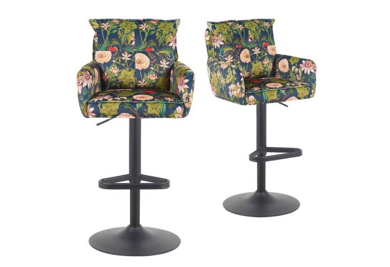 DUBI Möbel Barhocker Kira 2er-Set, Chrom, 360° drehbar, höhenverstellbar im 2er-Set DUBI Möbel Barhocker Kira 2er-Set, Chrom, 360° drehbar, höhenverstellbar im 2er-Set von DUBI Möbel