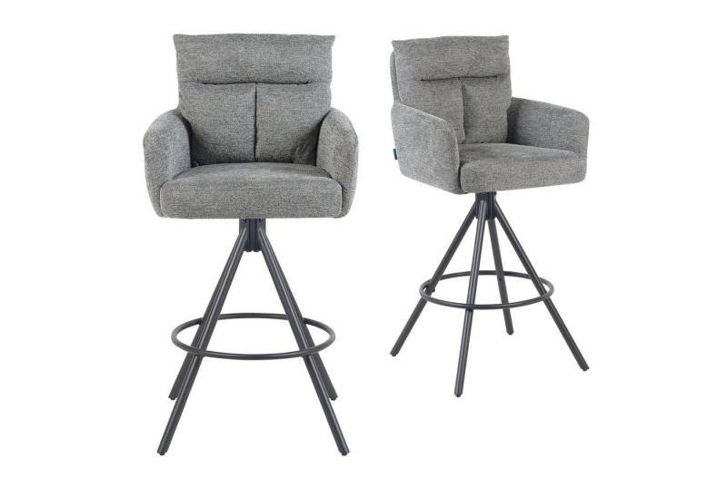 DUBI Möbel Barhocker Lio 2er-Set, Schwarz 360° drehbar im 2er-Set von DUBI Möbel