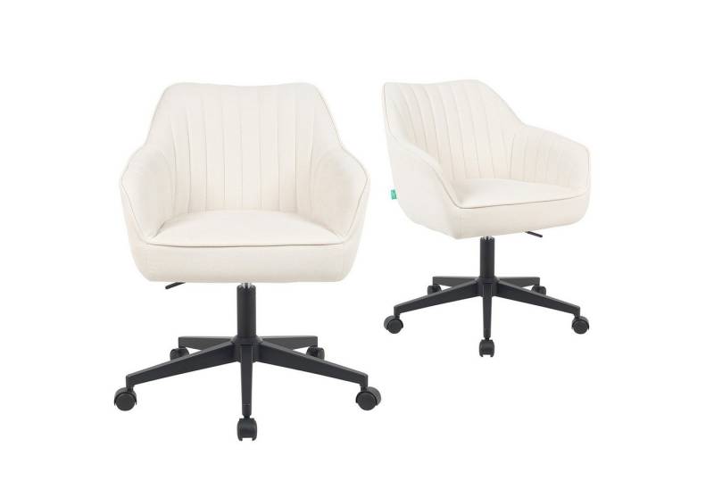 DUBI Möbel Bürostuhl Mika-Elio 2er-Set, Federkern, 360° drehbar, höhenverstellbar, mit 5 Rollen im 2er-Set DUBI Möbel Bürostuhl Mika-Elio 2er-Set, Federkern, 360° drehbar, höhenverstellbar, mit 5 Rollen im 2er-Set von DUBI Möbel