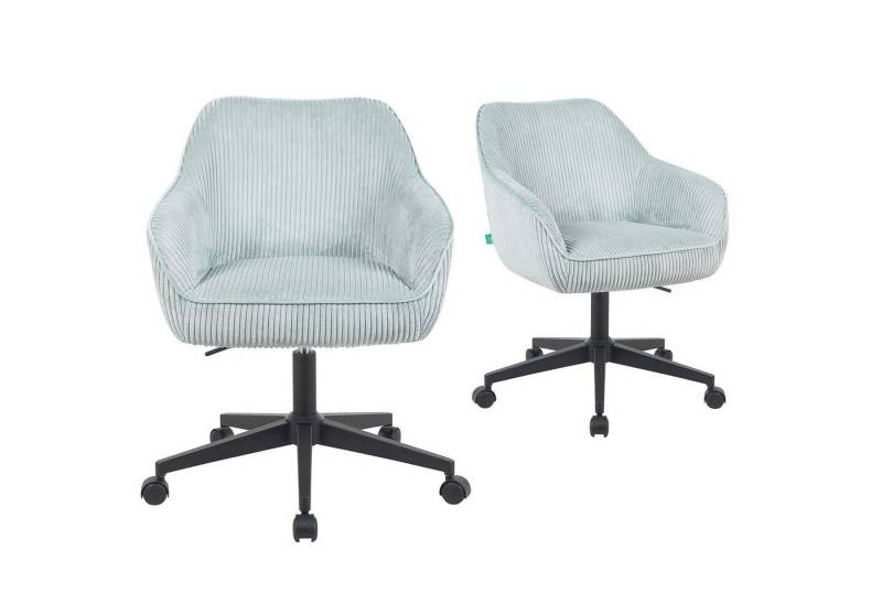 DUBI Möbel Bürostuhl Mika-Elio 2er-Set, Federkern, 360° drehbar, höhenverstellbar, mit 5 Rollen im 2er-Set DUBI Möbel Bürostuhl Mika-Elio 2er-Set, Federkern, 360° drehbar, höhenverstellbar, mit 5 Rollen im 2er-Set von DUBI Möbel