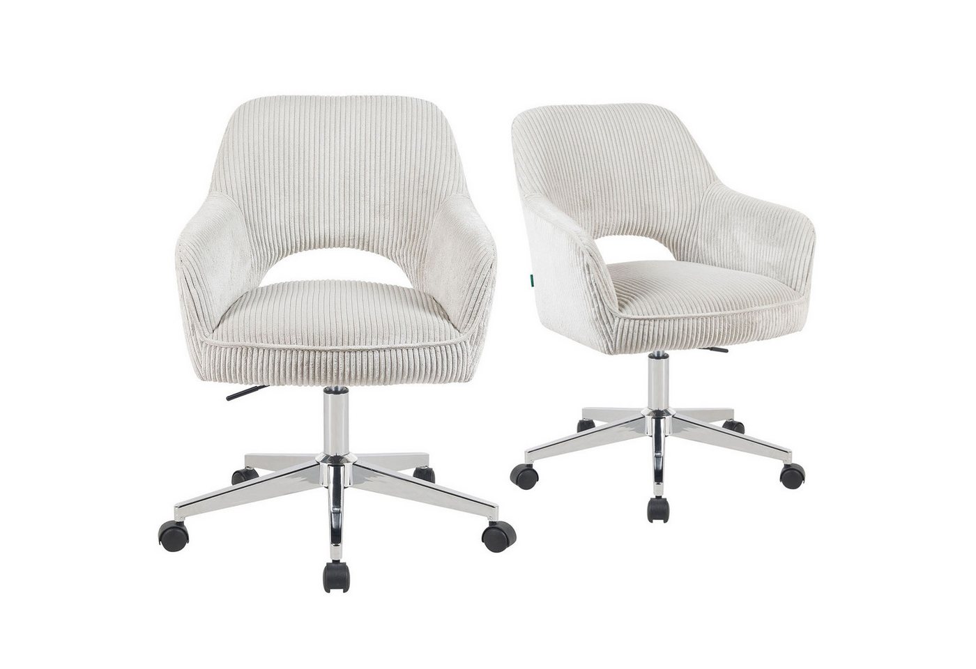 DUBI Möbel Bürostuhl Mika-Ilvy, Federkern, 360° drehbar, höhenverstellbar mit 5 Rollen im 2er-Set DUBI Möbel Bürostuhl Mika-Ilvy, Federkern, 360° drehbar, höhenverstellbar mit 5 Rollen im 2er-Set von DUBI Möbel