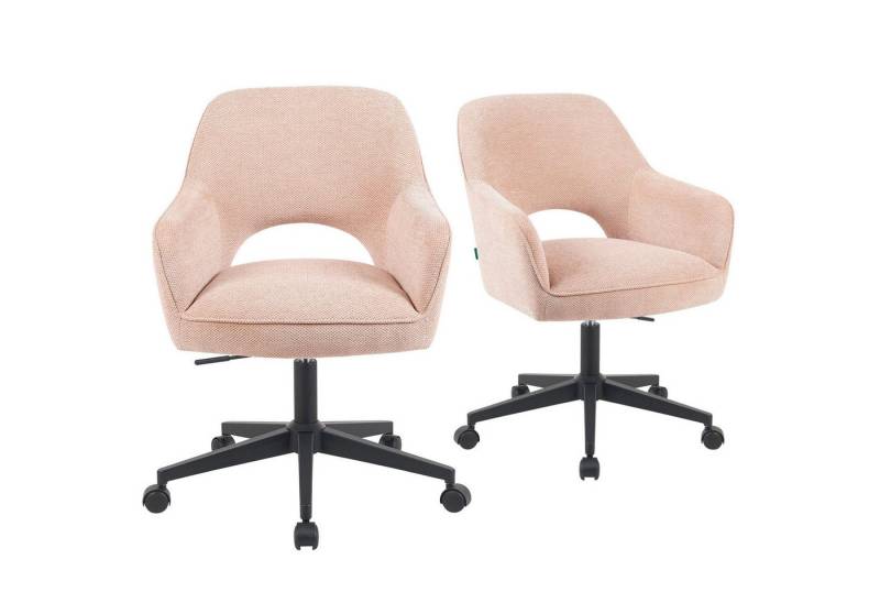 DUBI Möbel Bürostuhl Mika-Ilvy 2er-Set, Federkern, 360° drehbar, höhenverstellbar, mit 5 Rollen im 2er-Set DUBI Möbel Bürostuhl Mika-Ilvy 2er-Set, Federkern, 360° drehbar, höhenverstellbar, mit 5 Rollen im 2er-Set von DUBI Möbel