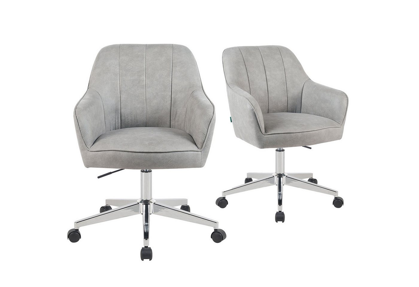 DUBI Möbel Bürostuhl Mika-Lian 2er-Set, Federkern, 360° drehbar, höhenverstellbar mit 5 Rollen im 2er-Set DUBI Möbel Bürostuhl Mika-Lian 2er-Set, Federkern, 360° drehbar, höhenverstellbar mit 5 Rollen im 2er-Set von DUBI Möbel