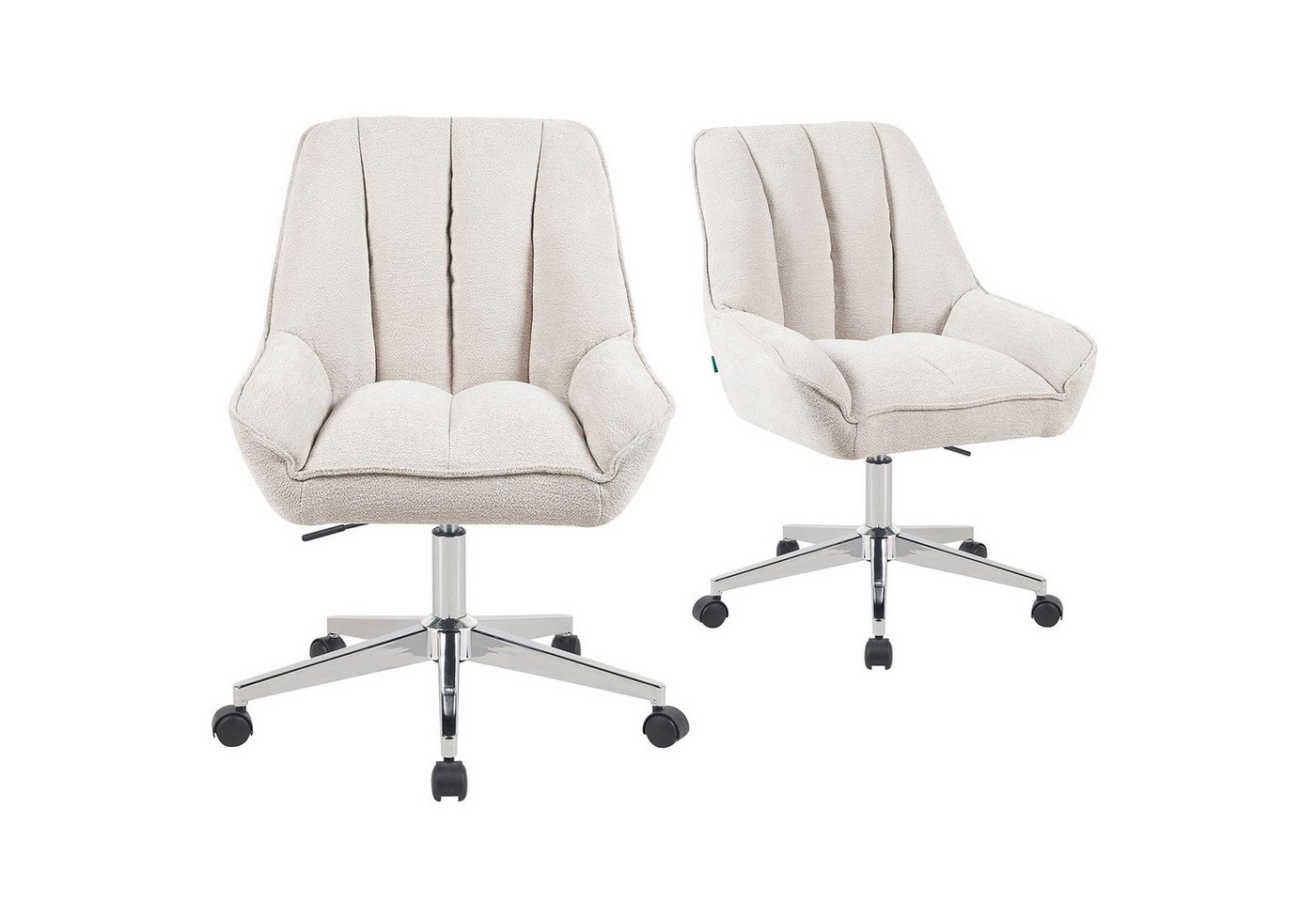 DUBI Möbel Bürostuhl Mika-Megan 2er-Set, Federkern, 360° drehbar, höhenverstellbar mit 5 Rollen im 2er-Set DUBI Möbel Bürostuhl Mika-Megan 2er-Set, Federkern, 360° drehbar, höhenverstellbar mit 5 Rollen im 2er-Set von DUBI Möbel