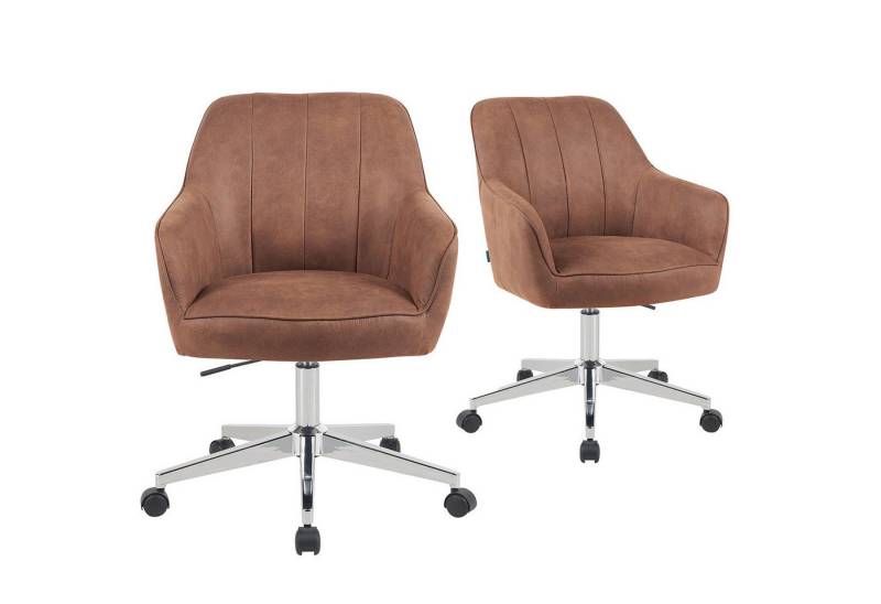 DUBI Möbel Bürostuhl Mika-Nika, Federkern, 360° drehbar, höhenverstellbar mit 5 Rollen im 2er-Set DUBI Möbel Bürostuhl Mika-Nika, Federkern, 360° drehbar, höhenverstellbar mit 5 Rollen im 2er-Set von DUBI Möbel