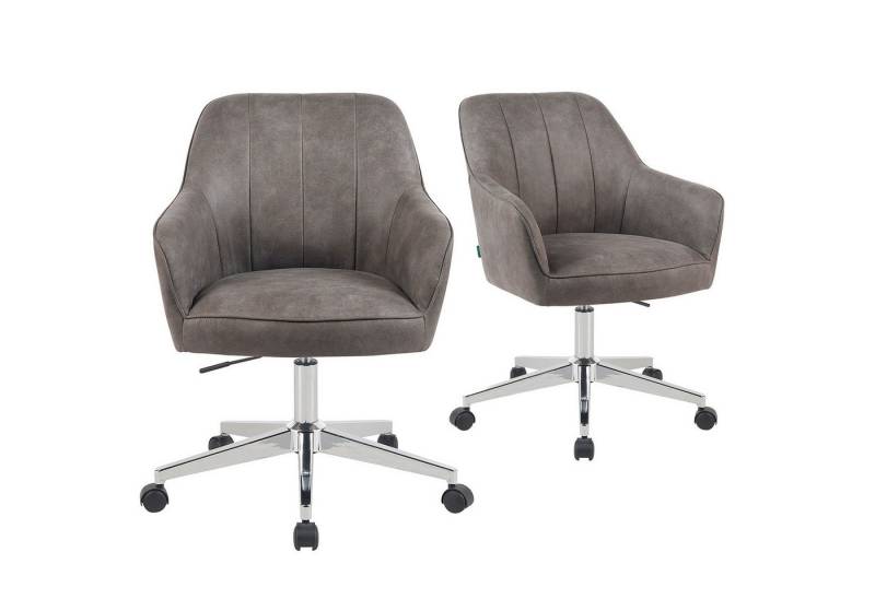 DUBI Möbel Bürostuhl Mika-Nika, Federkern, 360° drehbar, höhenverstellbar mit 5 Rollen im 2er-Set DUBI Möbel Bürostuhl Mika-Nika, Federkern, 360° drehbar, höhenverstellbar mit 5 Rollen im 2er-Set von DUBI Möbel