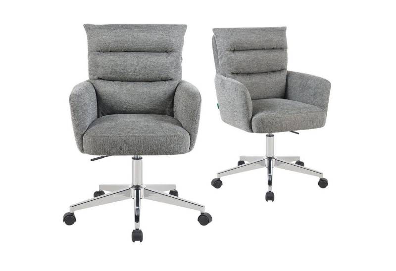 DUBI Möbel Bürostuhl Mika-Riko 2er-Set, Federkern, 360° drehbar, höhenverstellbar, mit 5 Rollen im 2er-Set DUBI Möbel Bürostuhl Mika-Riko 2er-Set, Federkern, 360° drehbar, höhenverstellbar, mit 5 Rollen im 2er-Set von DUBI Möbel