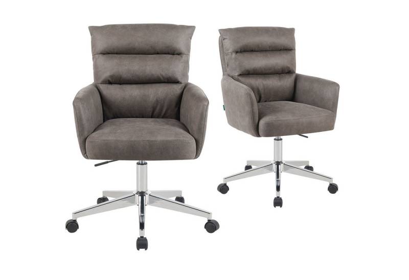 DUBI Möbel Bürostuhl Mika-Riko 2er-Set, Federkern, 360° drehbar, höhenverstellbar, mit 5 Rollen im 2er-Set DUBI Möbel Bürostuhl Mika-Riko 2er-Set, Federkern, 360° drehbar, höhenverstellbar, mit 5 Rollen im 2er-Set von DUBI Möbel