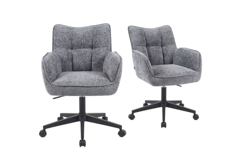 DUBI Möbel Bürostuhl Mika-Sven, Federkern, 360° drehbar, höhenverstellbar, mit 5 Rollen im 2er-Set DUBI Möbel Bürostuhl Mika-Sven, Federkern, 360° drehbar, höhenverstellbar, mit 5 Rollen im 2er-Set von DUBI Möbel