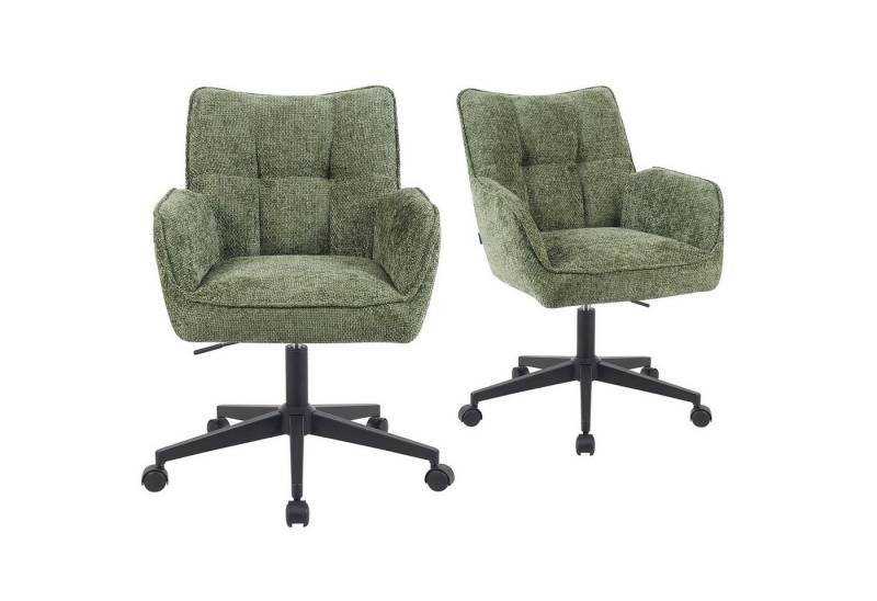 DUBI Möbel Bürostuhl Mika-Sven, Federkern, 360° drehbar, höhenverstellbar, mit 5 Rollen im 2er-Set DUBI Möbel Bürostuhl Mika-Sven, Federkern, 360° drehbar, höhenverstellbar, mit 5 Rollen im 2er-Set von DUBI Möbel