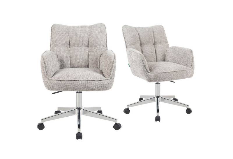 DUBI Möbel Bürostuhl Mika-Tabea 2er-Set, Federkern, 360° drehbar, höhenverstellbar mit 5 Rollen im 2er-Set DUBI Möbel Bürostuhl Mika-Tabea 2er-Set, Federkern, 360° drehbar, höhenverstellbar mit 5 Rollen im 2er-Set von DUBI Möbel