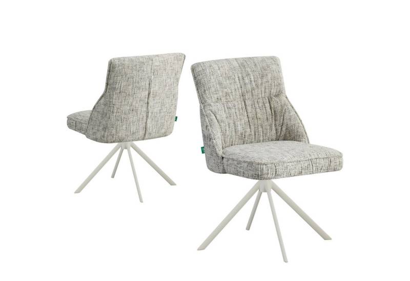 DUBI Möbel Drehstuhl LINNEA, 360° drehbar mit Rückholfunktion 2er-Set von DUBI Möbel