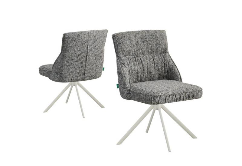 DUBI Möbel Drehstuhl LINNEA, 360° drehbar mit Rückholfunktion 2er-Set von DUBI Möbel