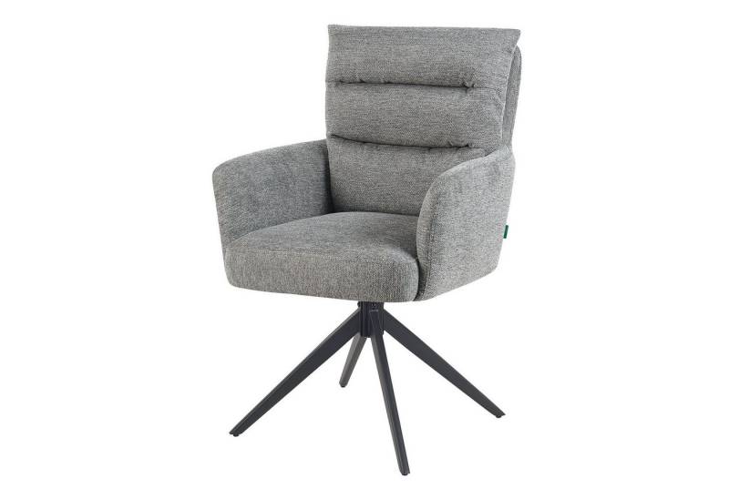DUBI Möbel Drehstuhl Mika-Alva, pulverbeschichtet, 360° drehbar im 2er-Set von DUBI Möbel