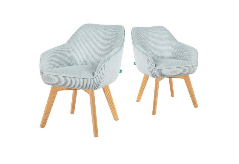 DUBI Möbel Drehstuhl Mika-Jara 2er-Set, Federkern, Eiche geölt, 360° drehbar im 2er-Set DUBI Möbel Drehstuhl Mika-Jara 2er-Set, Federkern, Eiche geölt, 360° drehbar im 2er-Set von DUBI Möbel