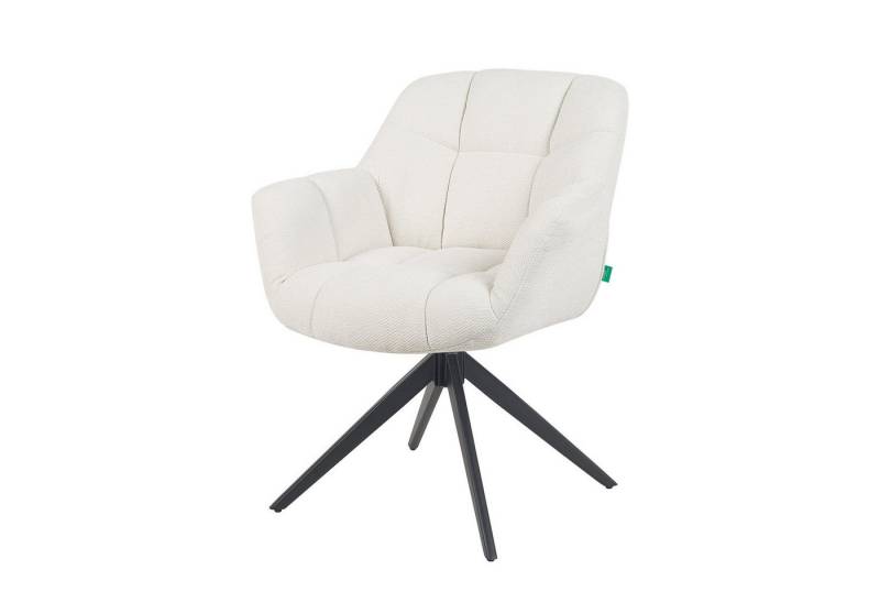 DUBI Möbel Drehstuhl Mika-Mila, pulverbeschichtet, 360° drehbar im 2er-Set von DUBI Möbel