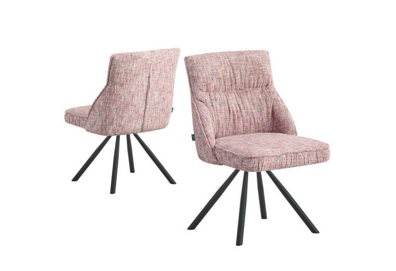 DUBI Möbel Drehstuhl SERINA, 180° drehbar mit Rückholfunktion 2er-Set von DUBI Möbel